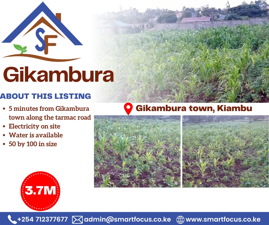 Gikambura 50*100 Plot for Sale