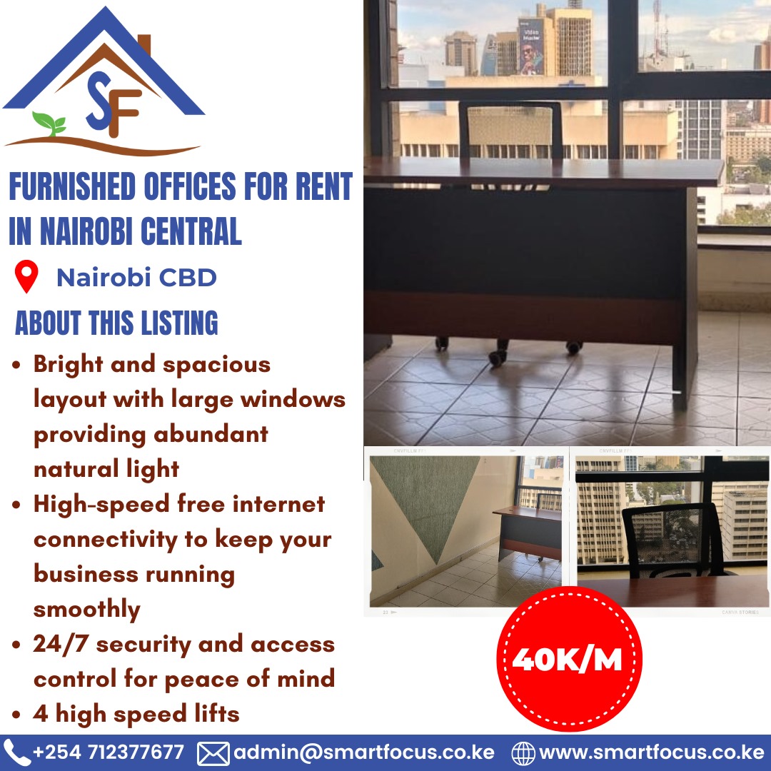 Furnished Offices for Rent in Nairobi Central