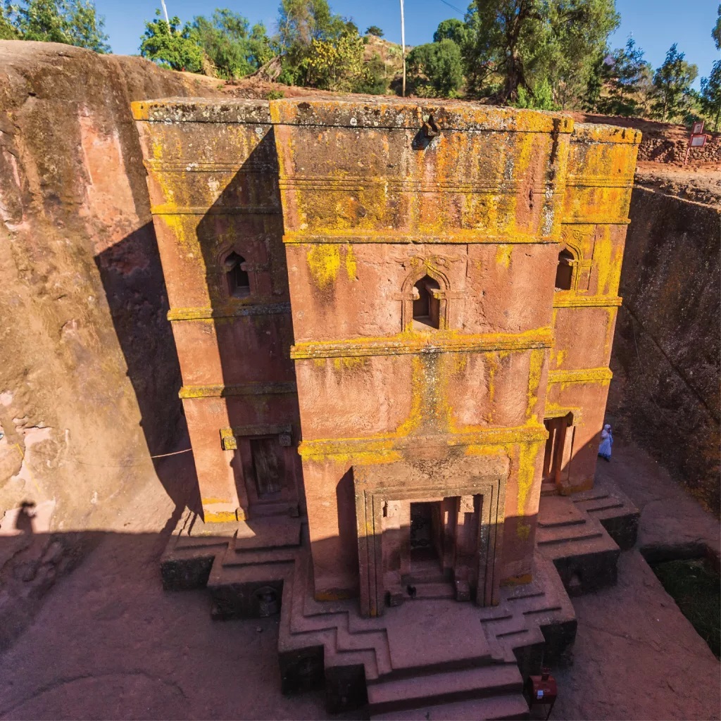 Lalibela, a town in the Amhara Region of Ethiopia.
